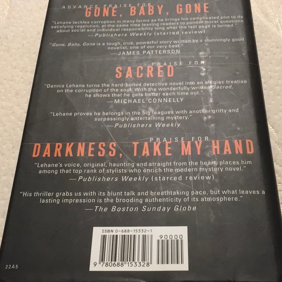 EUC,MYSTERY/THRILLER,BY DENNIS LEHANE,Patrick Kensie Series, GONE BABY GONE - Picture 2 of 7